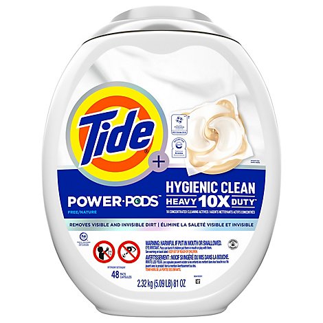 Tide PODS Hygienic Clean Laundry Detergent Pacs Unscented - 48 Count