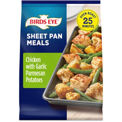 Birds Eye Sheet Pan Meals Chicken With Garlic Parmesan Seasoned Potatoes Frozen Meal - 21 Oz - Image 1