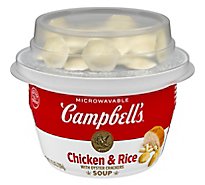 Campbells Chicken & Rice & Oyster Cracker Soup - 7.35 OZ