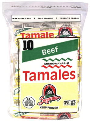 Supreme Beef Tamale - 40 OZ - Image 1