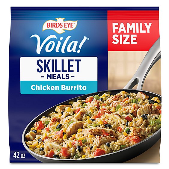 Birds Eye Voila! Family Size Chicken Burrito Skillet Frozen Meal - 42 Oz