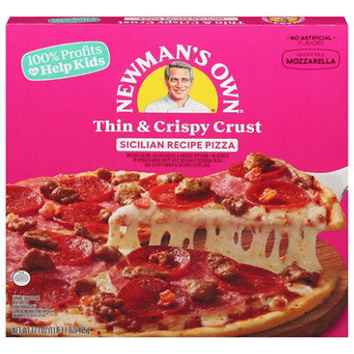 Newmans Own Sicilian Recipe Thin & Crispy Pizza - 17.1 OZ - Image 2
