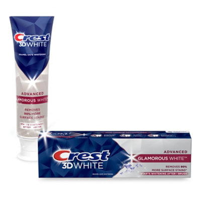 Crest 3dw Tthpst Glamorous White - 3.8 OZ