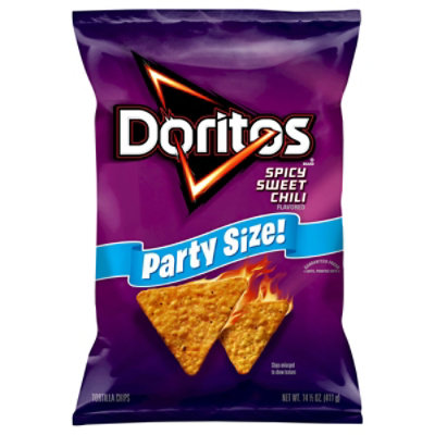 Doritos Tortilla Chips Spicy Sweet Chili Party Size - 14.5 Oz
