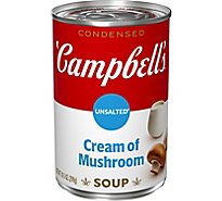 Campbells Cream Mushroom Unsalted Condensed Soup - 10.5 OZ