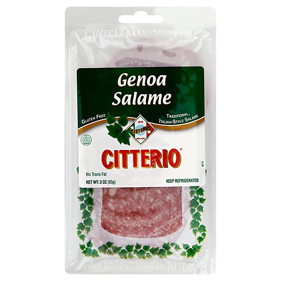 Citterio All Natural Genoa Salame - 3 OZ
