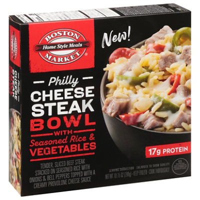 Boston Market Philly Cheesesteak Bowl With Rice And Veggies - 10.15 OZ