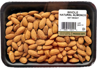 Almonds Whole Natural - 12 OZ - Image 1