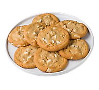 White Choc Macadamia Jumbo Cookies 8 Count - EA