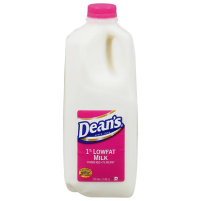 Deans 1% Lowfat Milk Half Gallon - 64 FZ - Image 3