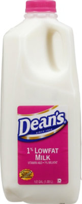 Deans 1% Lowfat Milk Half Gallon - 64 FZ - Image 2