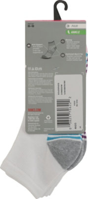 Hanes Wmen Athletic Ankle Wht - 1 EA - Image 4