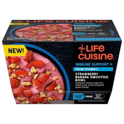 Life Cuisine Strawberry Banana Smoothie Bowl Frozen Entree Box - 8 Oz - Image 1