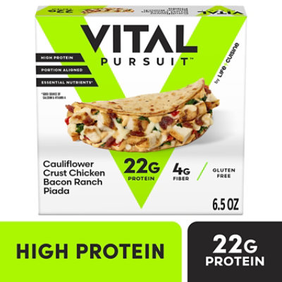 Life Cuisine Cauliflower Crust Chicken Bacon Ranch Piada Frozen Entree - 6 OZ
