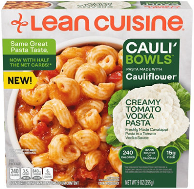 Lean Cuisine Caulipasta Bowls Creamy Tomato Cavatappi Frozen Entree - 9 OZ