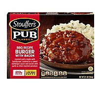 Stouffers Pub Classics Bbq Recipe Bacon Burger Frozen Entree 32oz Box - 12.5 OZ
