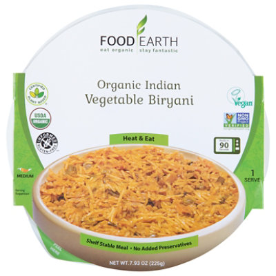 Food Earth Entree Vegetable Biryani - 7.93 OZ - Image 3