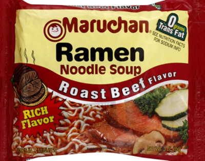 Maruchan Roast Beef Flavor Ramen Noodle Soup - 3 Oz - Image 2