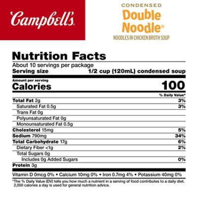 Campbell's Condensed Double Noodle Soup - 4 Ct - 10.5 Oz - Image 4