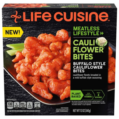 Ife Cuisine Buffalo Style Cauliflower Bites Frozen Entree 12oz Box - 12 OZ
