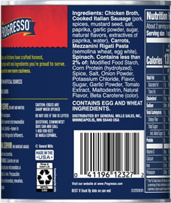 Progresso Spicy Italian-style Wedding With Italian Sausage Soup - 18 OZ - Image 5