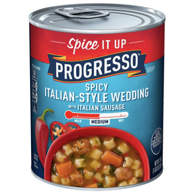 Progresso Spicy Italian-style Wedding With Italian Sausage Soup - 18 OZ