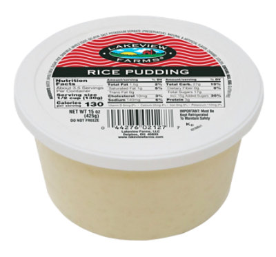 Lakeview Rice Pudding Pint - 15 OZ - Image 1