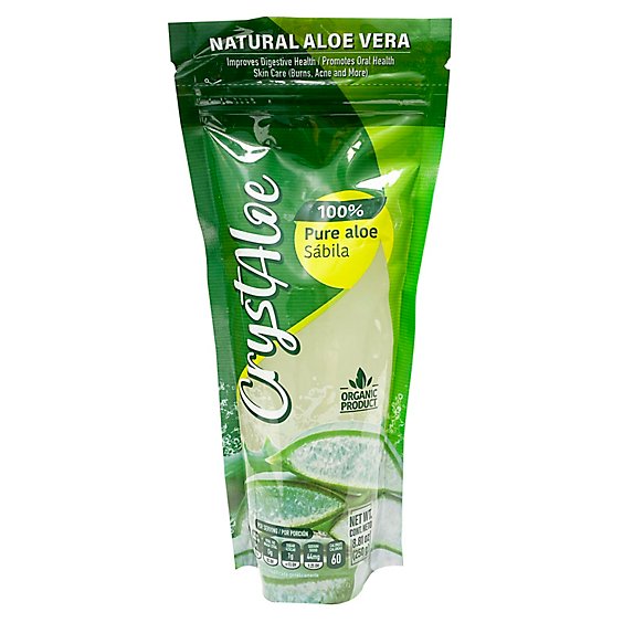 Crystaloe 100% Pure Aloe Known To Improve Digestive Health Natural Aloe Vera - 8.81 Oz
