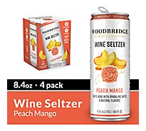 Robert Mondavi Woodbridge Wine Seltzer Peach Mango White Wine Cans - 4-8.45 Oz