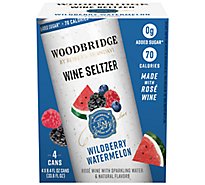 Woodbridge by Robert Mondavi Wine Seltzer Wildberry Watermelon Rose Wine Cans - 4-8.45 Oz