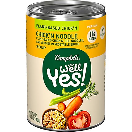 Campbells Well Yes Soup Plant Based Chicken Noodle - 16.1 OZ - Image 2