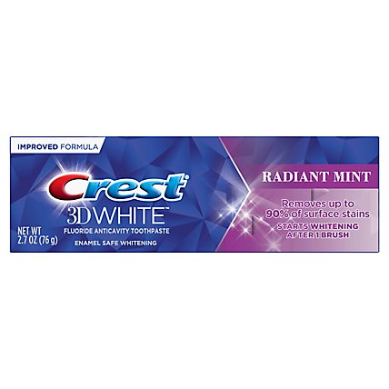 Crest 3d White Whitening Toothpaste Rad - 2.7 OZ - Image 2