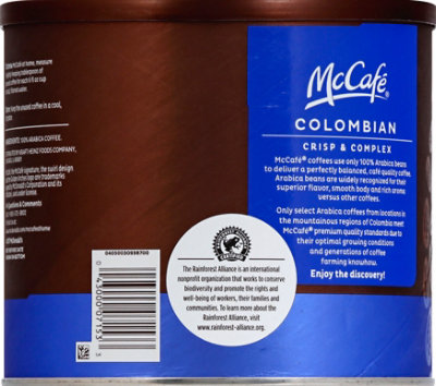 McCafe Colombian Medium Roast Ground Coffee Canned - 30 Oz - Image 3