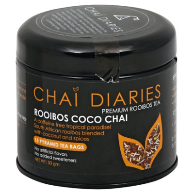 Chai Diaries Tea Rooibos Coco Chai 15 CT Safeway