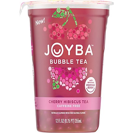Joyba Cherry Flavored Hibiscus Bubble Tea - 12 Fl. Oz. - Image 2