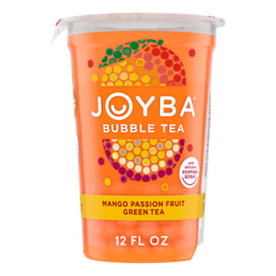 Joyba Mango Passionfruit Flavored Green Bubble Tea - 12 Fl. Oz. - Image 1