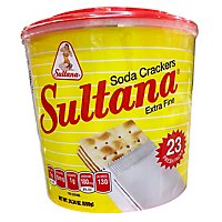 Sultana Contain No Cholesterol Soda Crackers - 24.34 Oz - Image 1