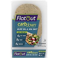Flatout Sea Salt & Olive Oil Carb Down Flatbread - 9 Oz - Image 2