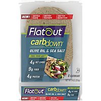 Flatout Sea Salt & Olive Oil Carb Down Flatbread - 9 Oz - Image 1