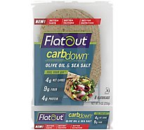 Flatout Sea Salt & Olive Oil Carb Down Flatbread - 9 Oz