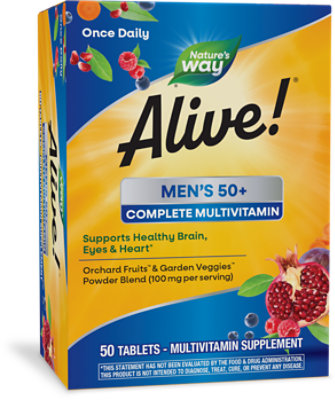 Nw Alive Mens 50 Plus Multi - 50 CT