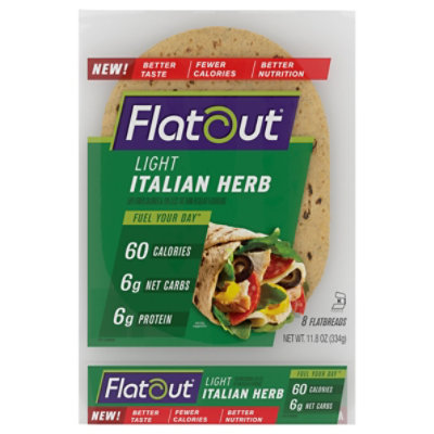 Flatout Italian Herb Light Flatbread - 11.8 Oz - Image 3