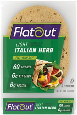 Flatout Italian Herb Light Flatbread - 11.8 Oz - Image 2