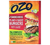 Ozo Frozen Plant Based Beef Burger Smokehouse - 12 OZ