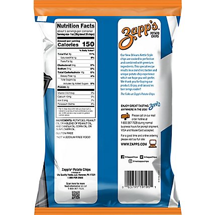 Zapps No Salt Kettle Chip - 4.75 OZ - Image 6