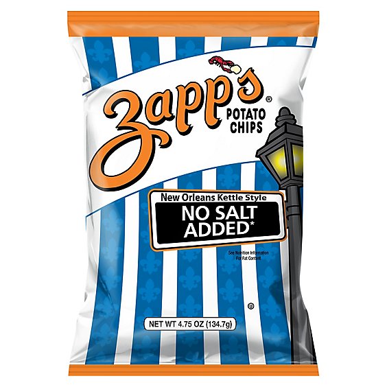 Zapps No Salt Kettle Chip - 4.75 OZ
