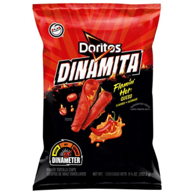 Doritos Flamin' Hot Nacho Flavored Tortilla Chips 9.25 Oz, Snacks, Chips &  Dips