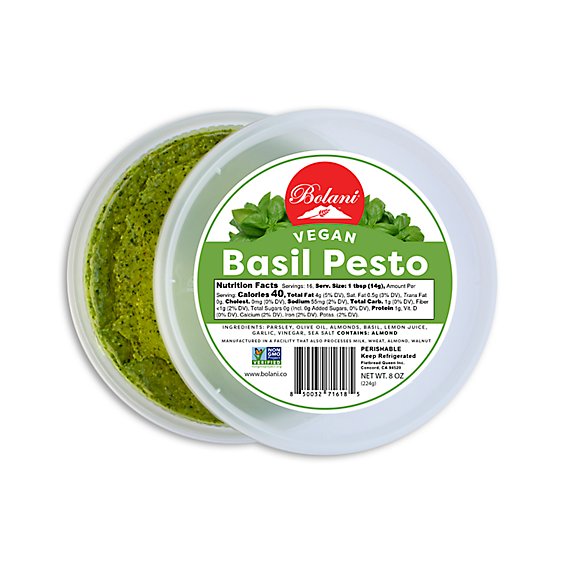 Bolani Vegan Basil Pesto - 8 FZ