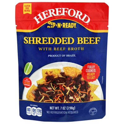 Hereford Shredded Beef With Broth 7 Oz Safeway