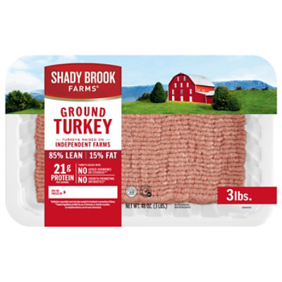 Shady Brook Farms 85% Lean Fresh Ground Turkey - 3 Lb - Image 1